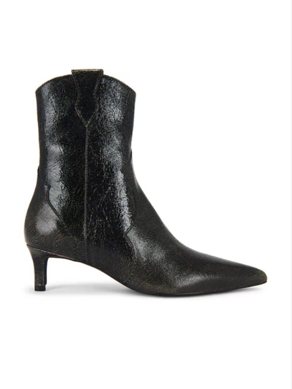 Seychelles Dallas Boot in Black & Beige Crackle size 8.5